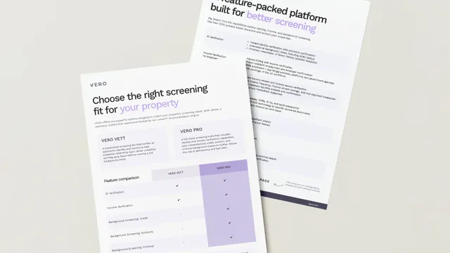 VERO one-pager sales collateral designed by Gameplan