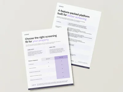VERO one-pager sales collateral designed by Gameplan