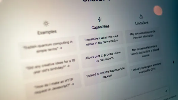 The ChatGPT assistant screen on a monitor — the AI that now answers buyers’ questions and decides which businesses to name