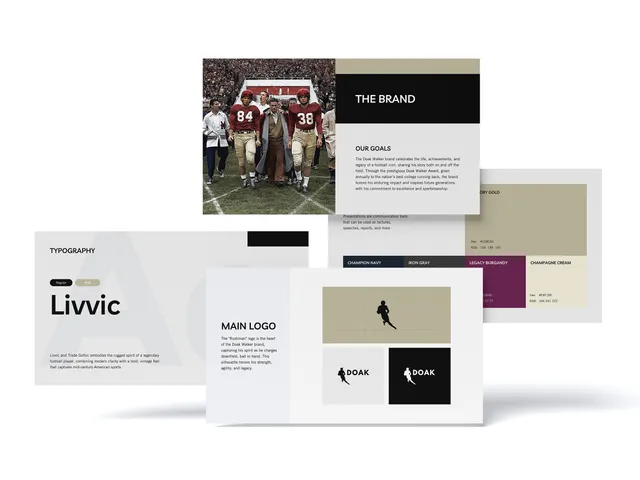 Doak Walker brand identity developed by Gameplan