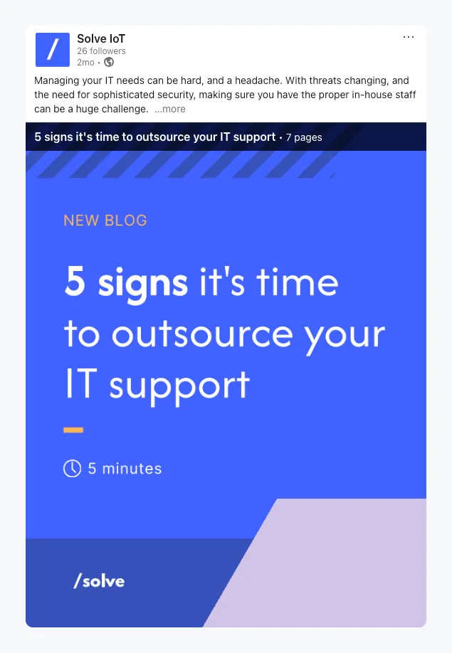 Solve IoT social media content by Gameplan