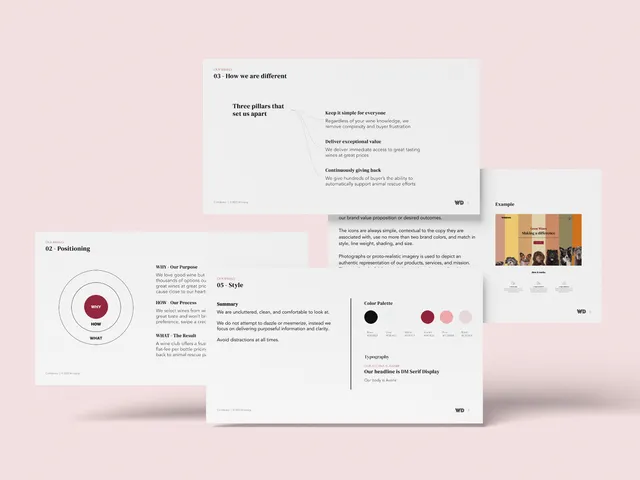 Winedog brand strategy and identity developed by Gameplan