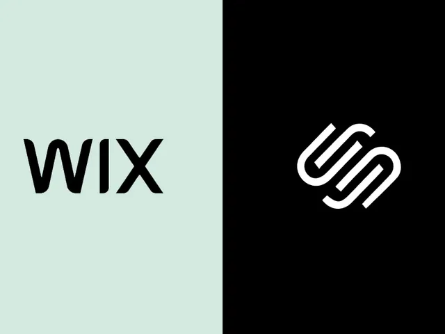 Wix and Squarespace site editor / template dashboard