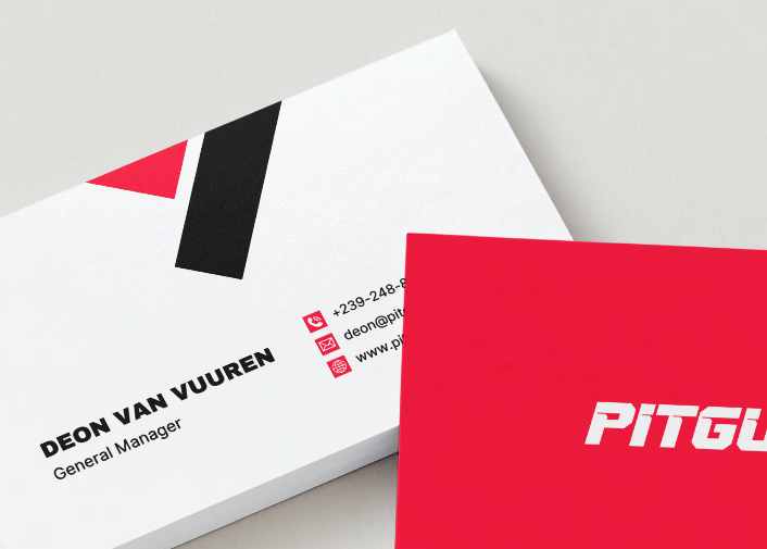 Image of the PitGuys business card