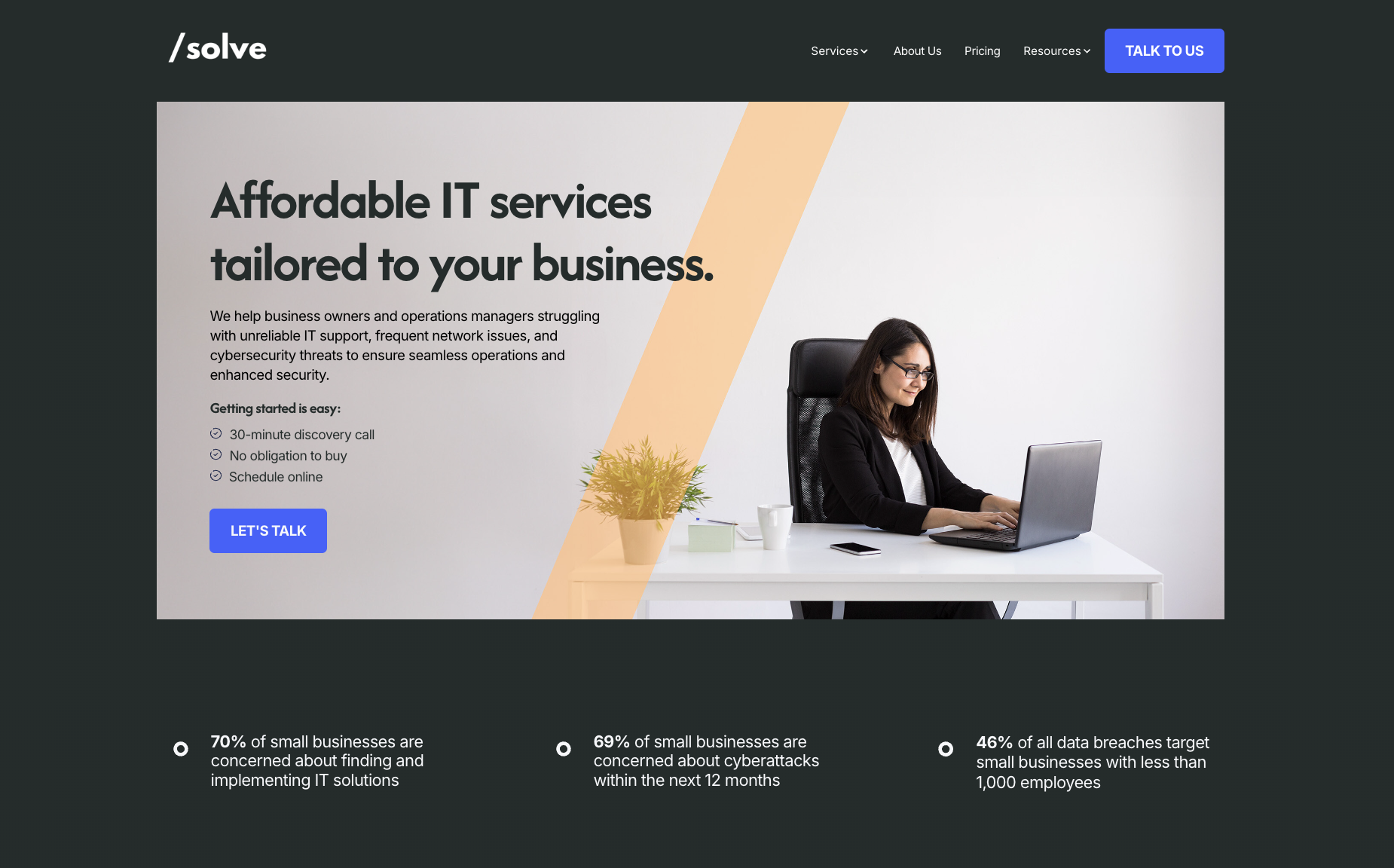 Image of the Solve IoT website