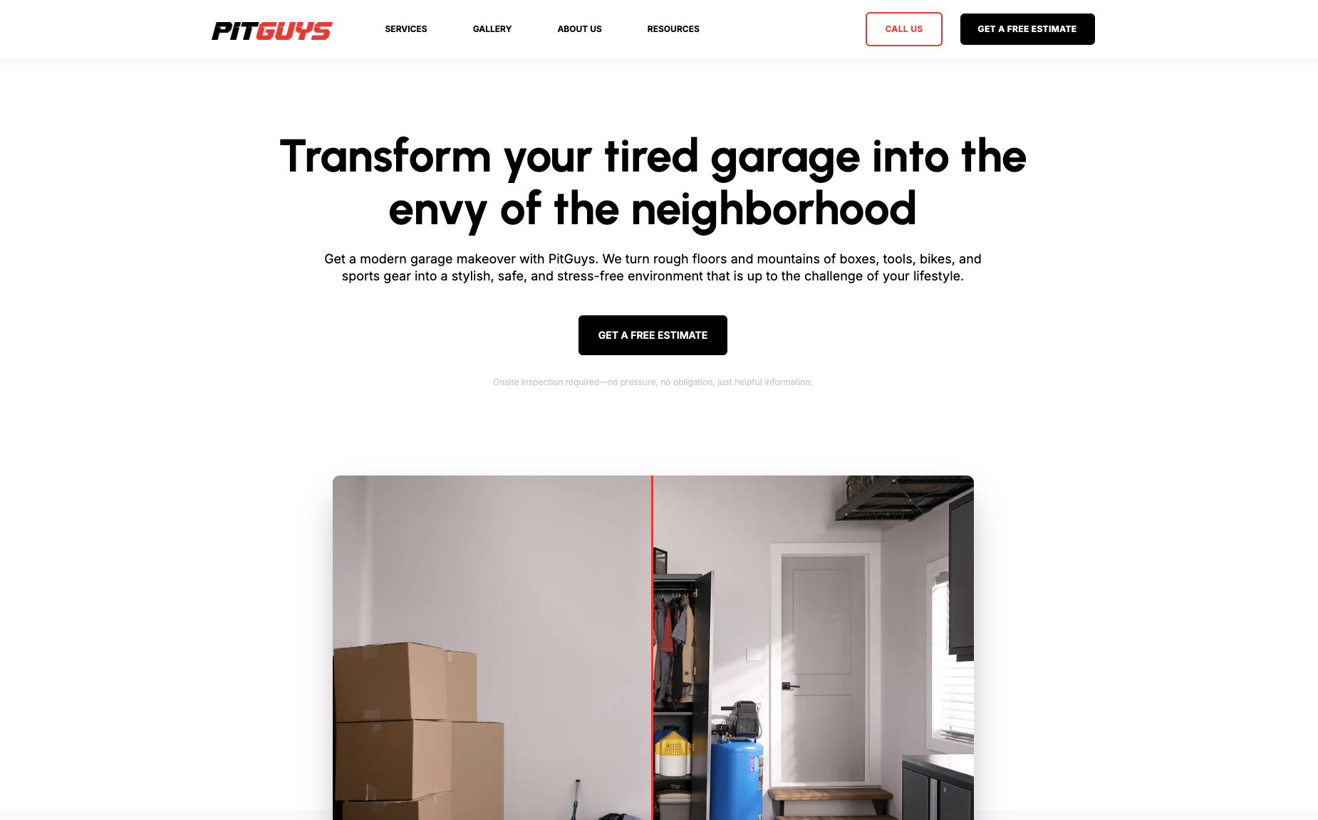 Image of the PitGuys website