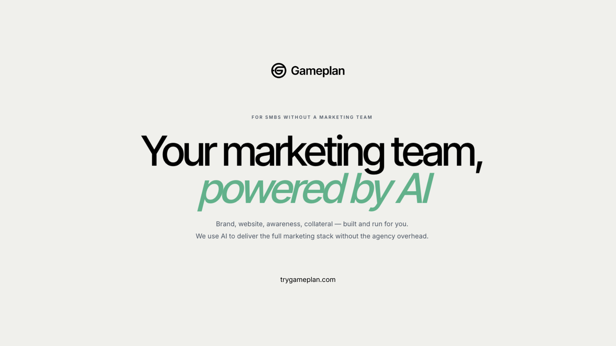 Gameplan — official preview image